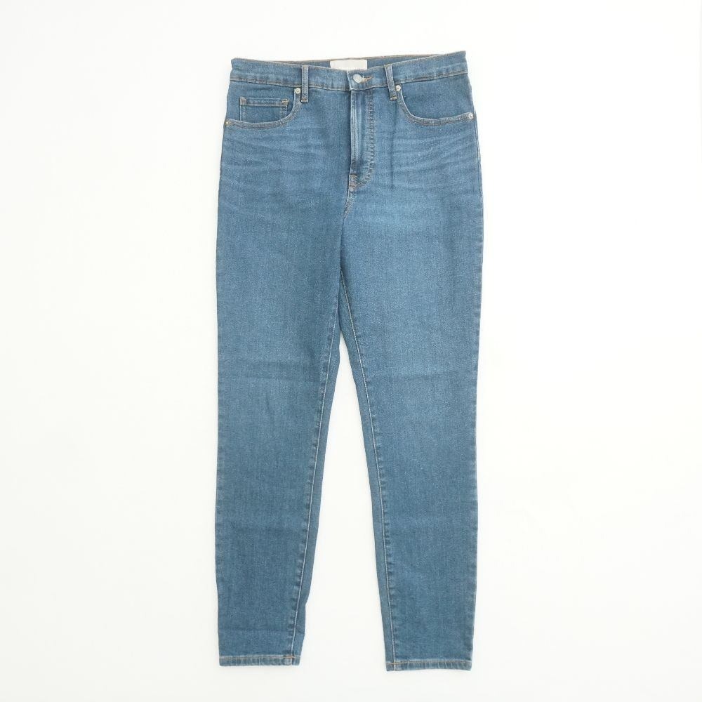Everlane High Rise Skinny Jeans Womens Size 30 Regular Wash Blue Stretch Denim
